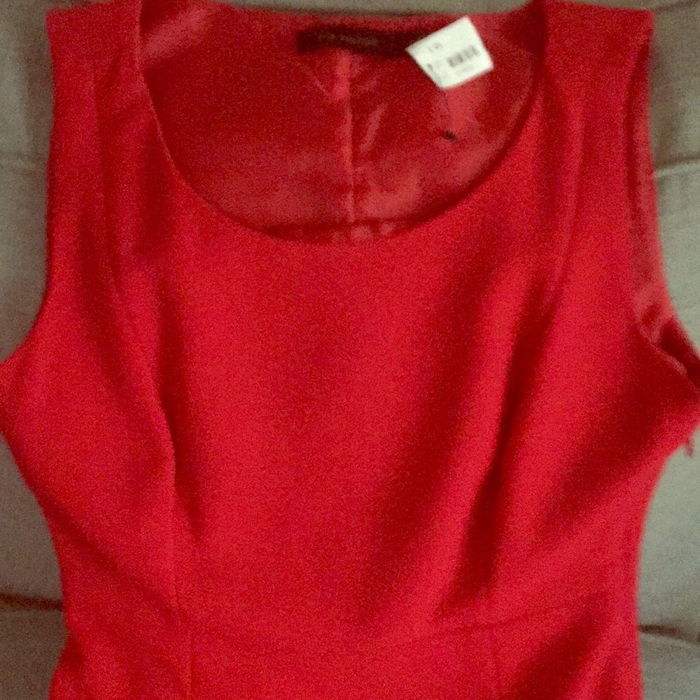 Red dress A-line